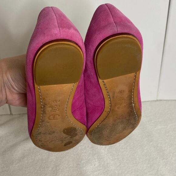 JOAN & David Purple Pink Bead Embellished Suede Ballet Flats - Size 7 1/2 - Picture 11 of 11